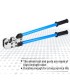 Alicates de la serie CT para crimpar terminales de cable desnudos (8-80 mmq)