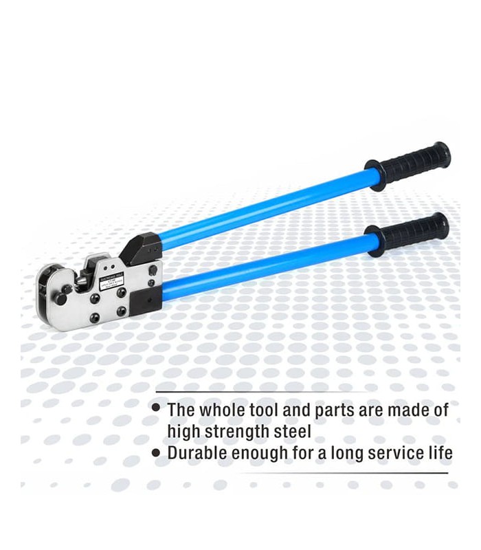 CT series pliers for crimping bare cable lugs (8-80 mmq)