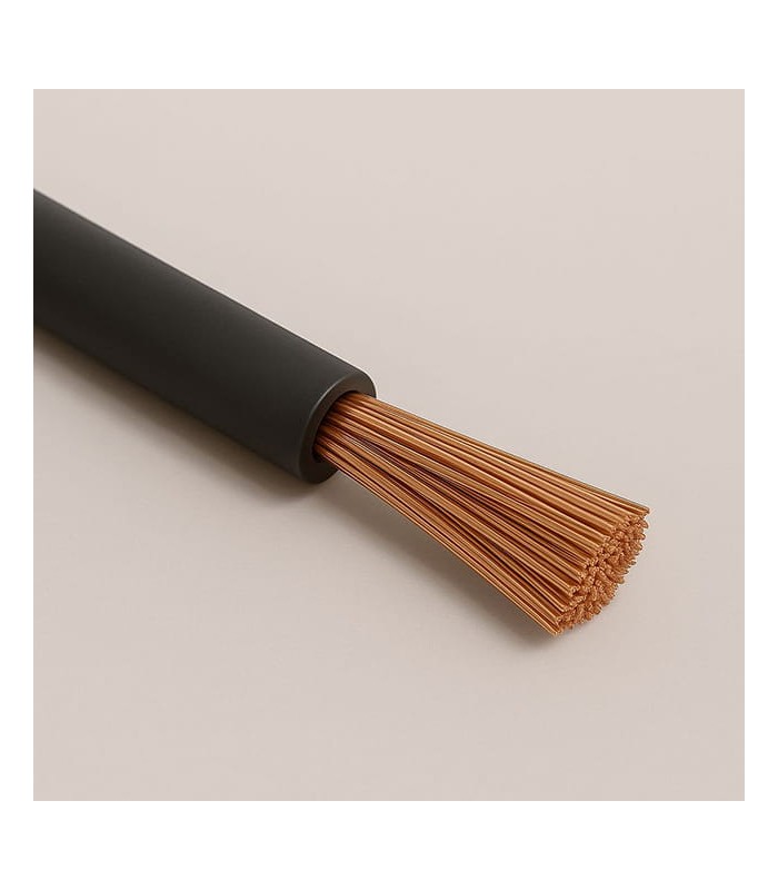 Cavo Filo Unipolare in Silicone FG4 sezione 0,25 mmq nero