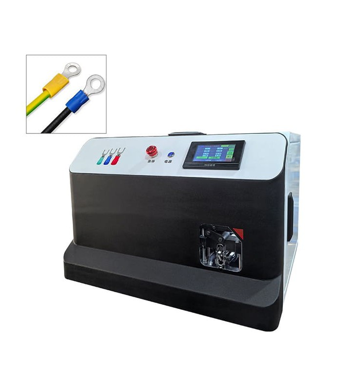 Machine automatique pour dénuder et sertir les cosses à œillet et à fourche (0,5 - 6 mmq)