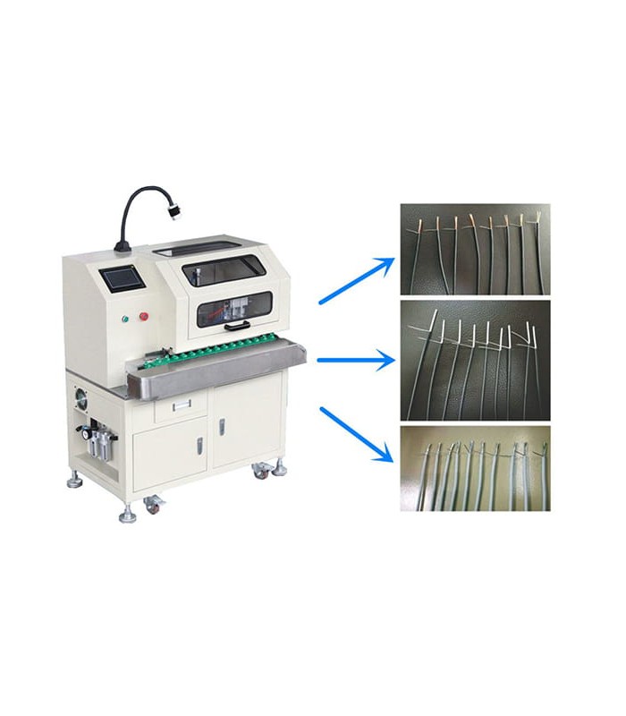 Automatic machine for cable shield brushing and twisting (2 - 10 mm)