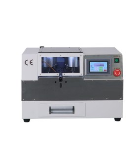 Machine automatique pour le brossage et la coupe du blindage de câble (3 - 9 mm)