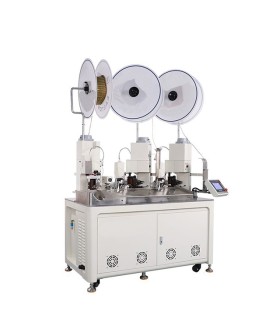 Machine automatique pour la coupe et le dénudage des câbles et le sertissage des cosses avec système de contrôle intelligent