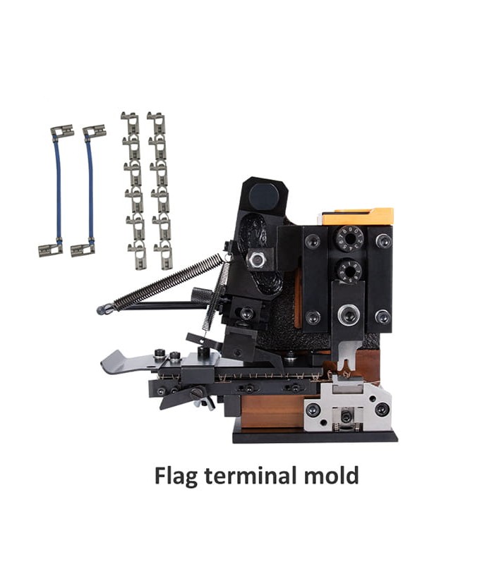 Máquina automática para corte y pelado de cables y crimpado de terminales con sistema de control inteligente
