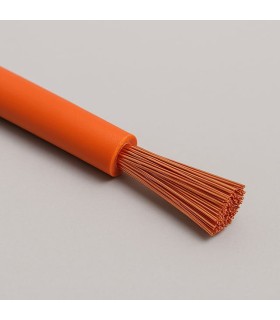 Cable Wire Unipolar in Silicon FG4 section 0,50 mmq orange