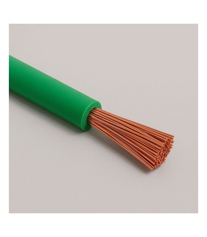 Cable Unipolar de Silicona FG4 sección 0,75 mmq Vvrde