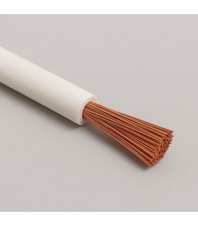 Câble Fil Unipolaire de silicium FG4 section 25,00 mmq blanc
