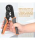 Crimping tool for square crimping of end sleeves ferrules (6 - 16 mmq)