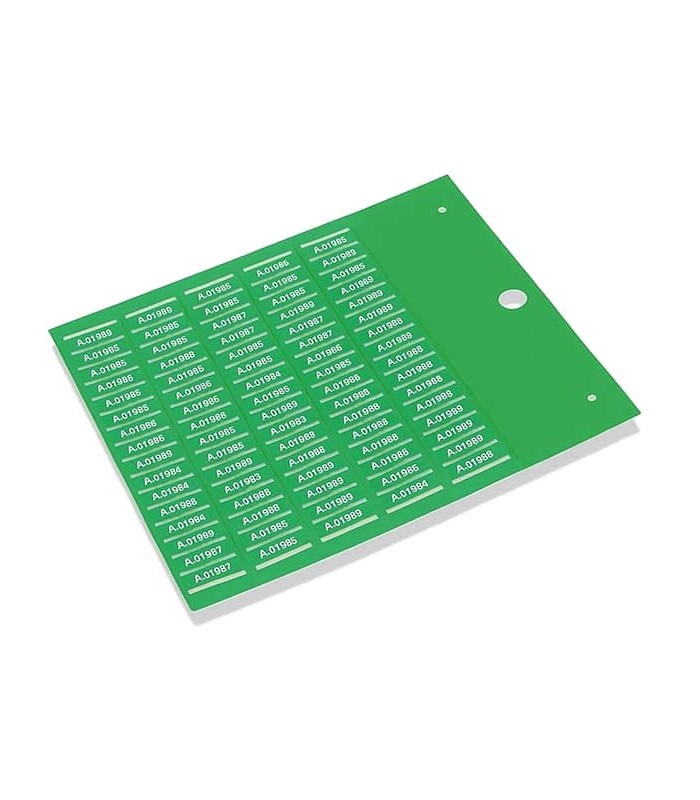 Cable tags on card MG-TPMF 4x20mm green