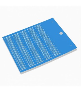 Cable tags on card MG-TPMF 4x20mm blue