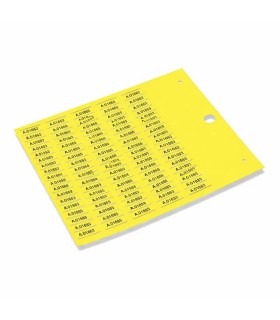 Repères de câbles à Carte MG-TPMF 4x30mm jaune