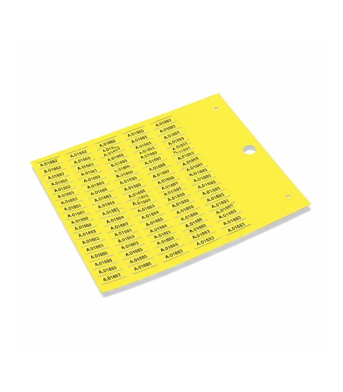 Repères de câbles à Carte MG-TPMF 4x30mm jaune