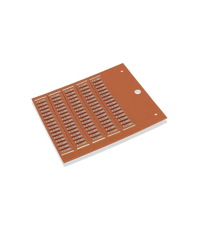 Placa marcadora de cables a bordo para tubos PMF 4x10mm marrón libre de halógenos