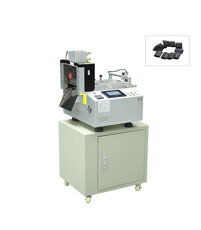 Automatic cut-to-length hot & cold cutting machine for labels, tapes and nylon materials