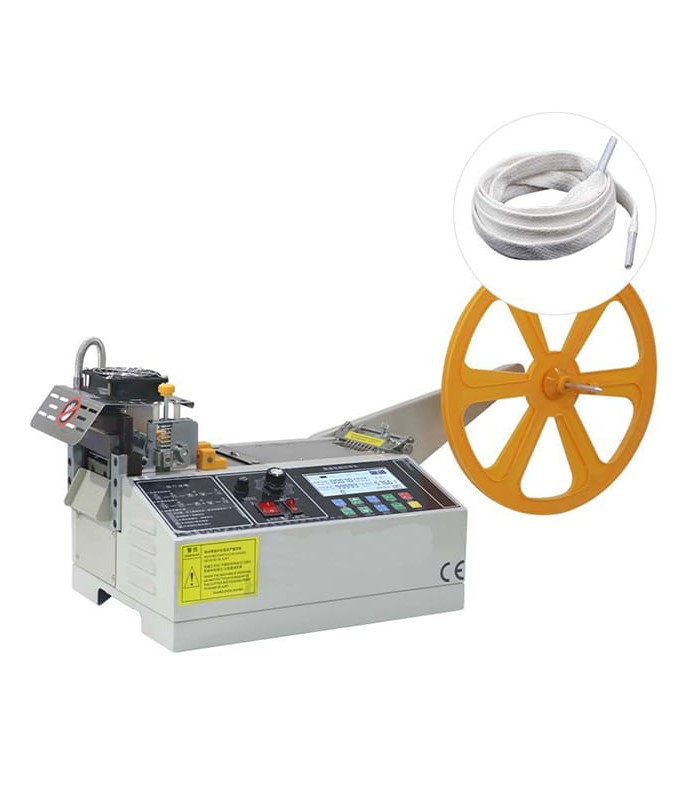 Automatic cut-to-length hot & cold cutting machine for labels, tapes and nylon materials