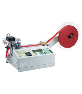 Máquina automática de corte a medida en caliente y en frío para etiquetas, cintas y materiales de nylon