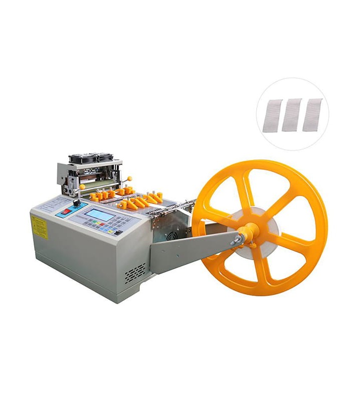 Automatic cut-to-length hot & cold cutting machine for labels, tapes and nylon materials