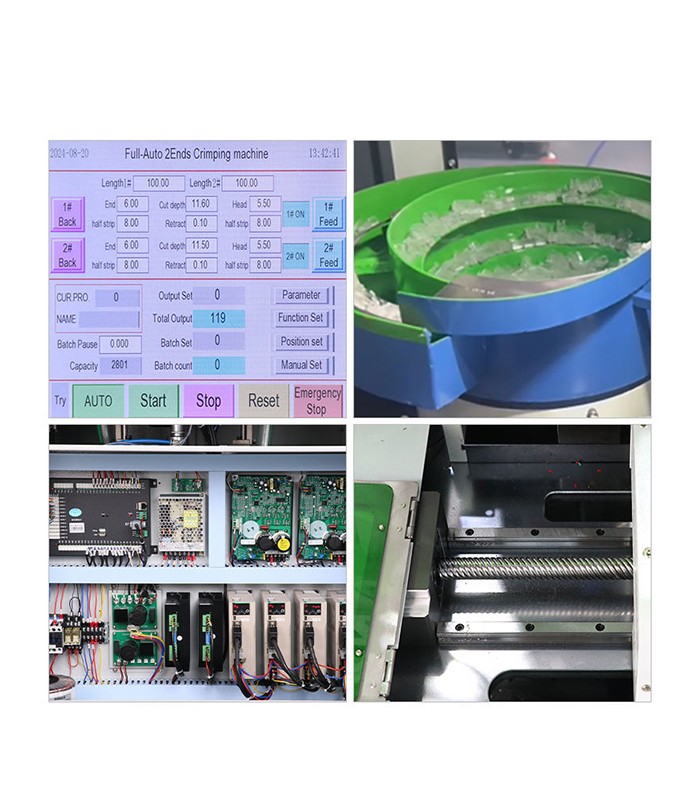 Macchina automatica per la crimpatura di connettori RJ (da 2 a 10 pin)