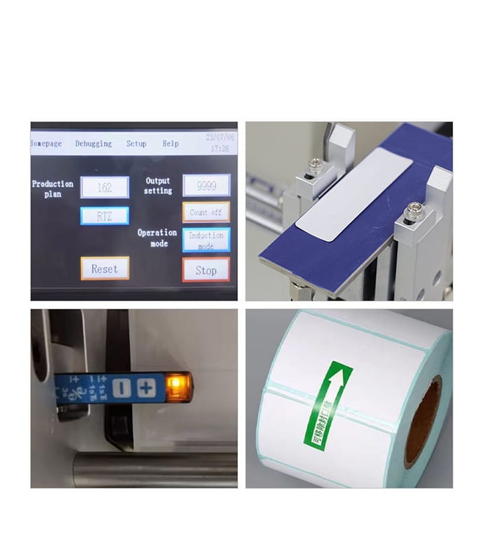 Automatische Falt- und Etikettiermaschine