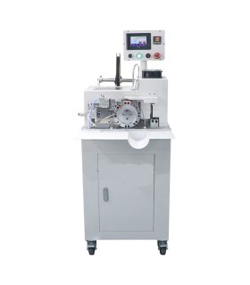 Automatic machine for inserting and heat shrinking sheaths