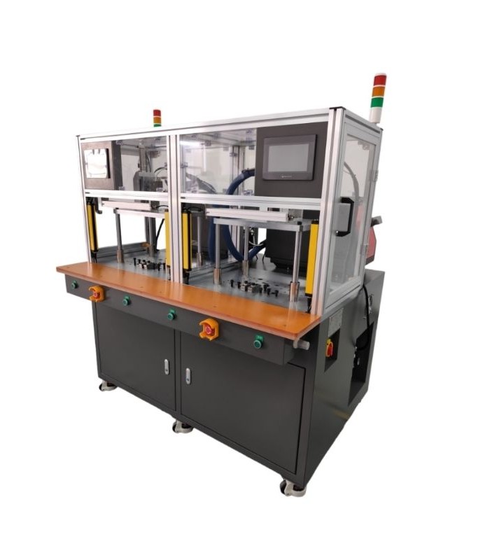 Low-pressure overmoulding press with dual vertical or horizontal station (3L x2 or 7L x2)