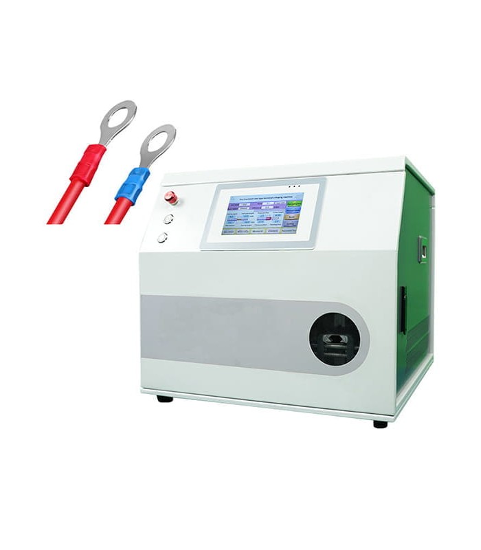 Automatic crimping machine for terminals and ring terminals