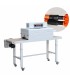 Heat shrink machine with continuous heated tunnel