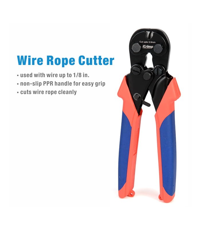 Cutting pliers for wire ropes up to 3.5 mm