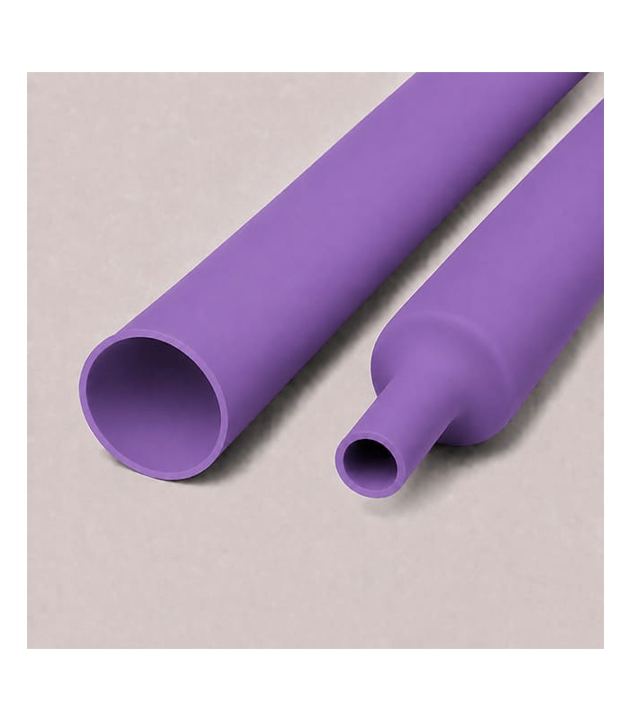Tubos Termoretráctiles sin Pegamento diámetro 6,4mm 2:1 Violeta