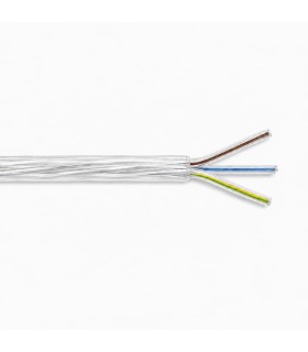 FR5F-Kabel 3g1,5, transparent mit FEP-Leitern und interner grüner, blauer, brauner Polarität
