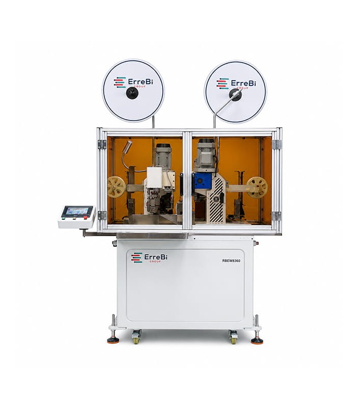 High-speed automatic servo motor machine for double terminal crimping 30 AWG - 14 AWG