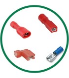 Male and female Faston cable lugs